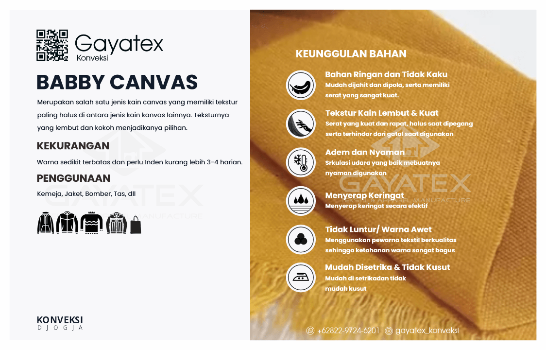 Babby_Canvas_Bahan_Jaket_Gayatex_Konveksi