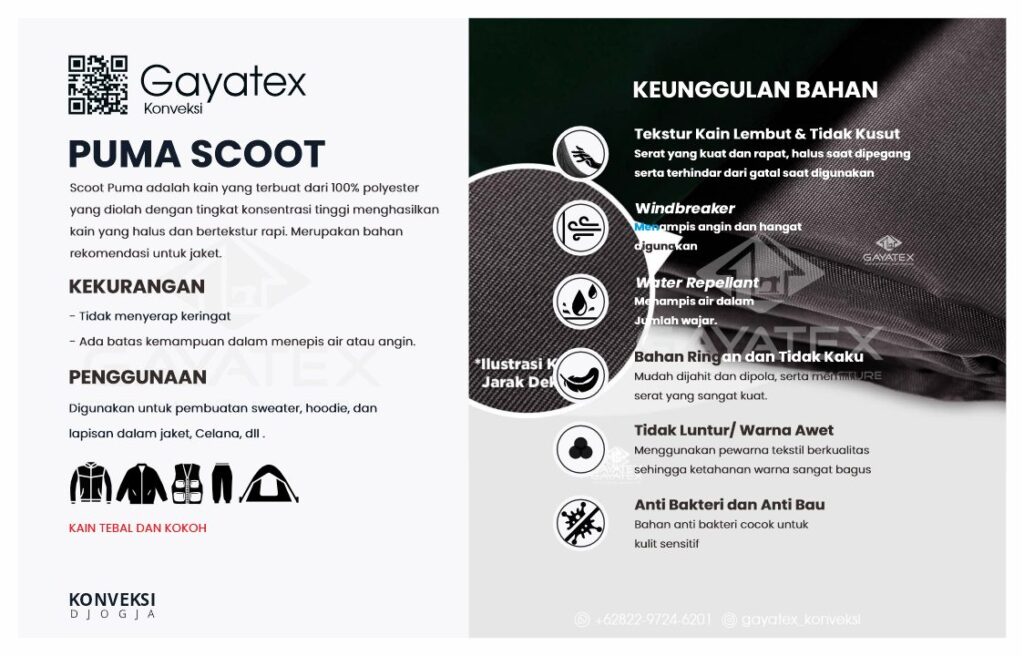 Parasut Puma_Bahan_Jaket_Parasut_Gayatex_Konveksi