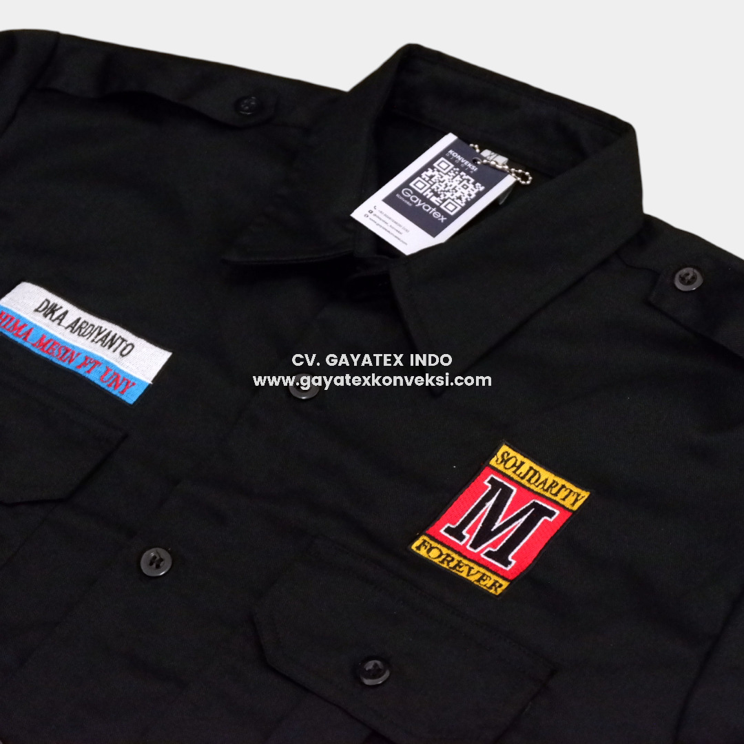 Detail Jahitan Doubel-Gayatex Konveksi