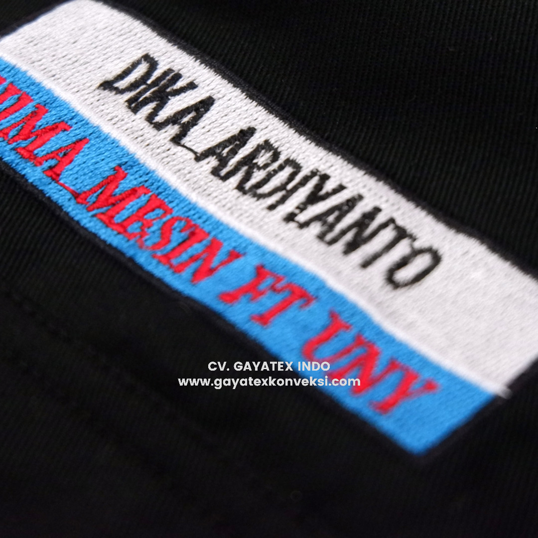Detail Bordir Komputer Gayatex Konveksi